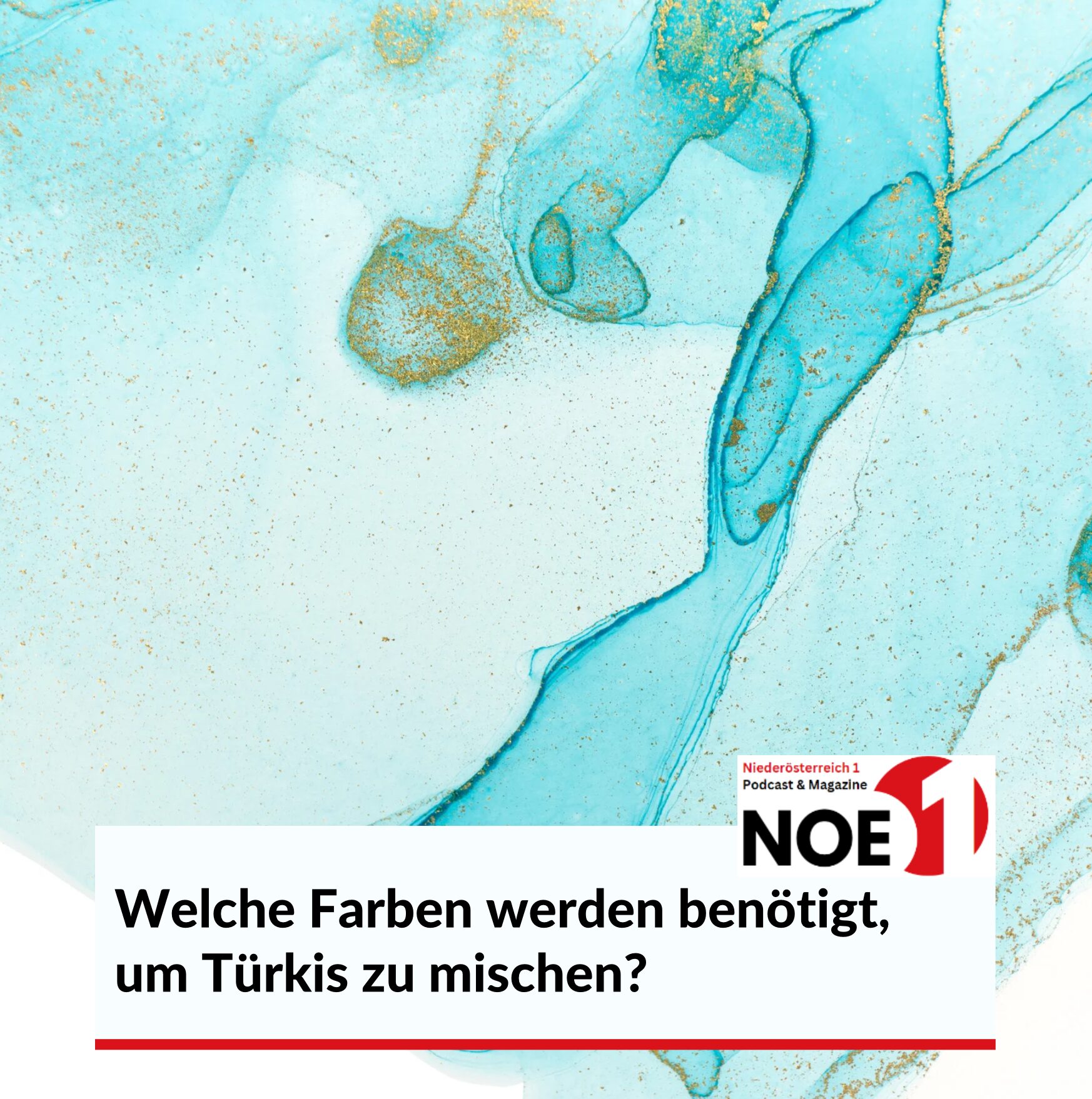 Welche Farben werden benötigt, um Türkis zu mischen?