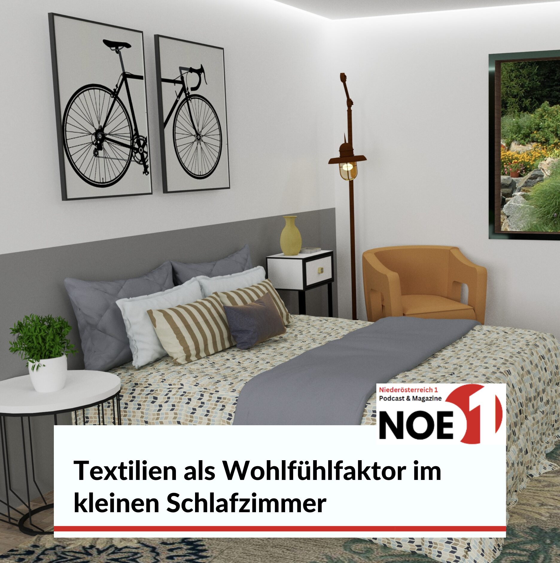 Textilien als Wohlfühlfaktor im kleinen Schlafzimmer