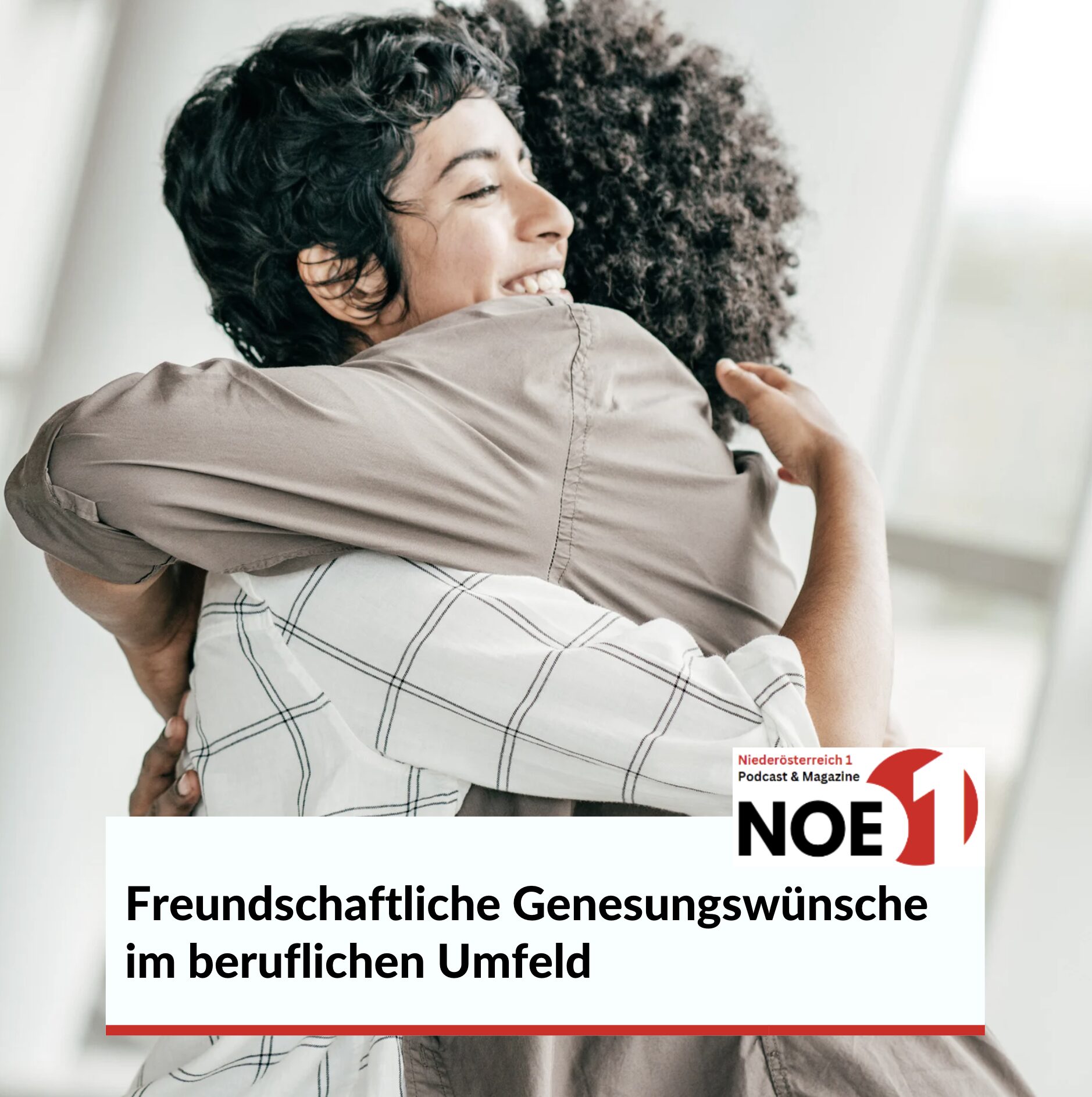 Freundschaftliche Genesungswünsche im beruflichen Umfeld